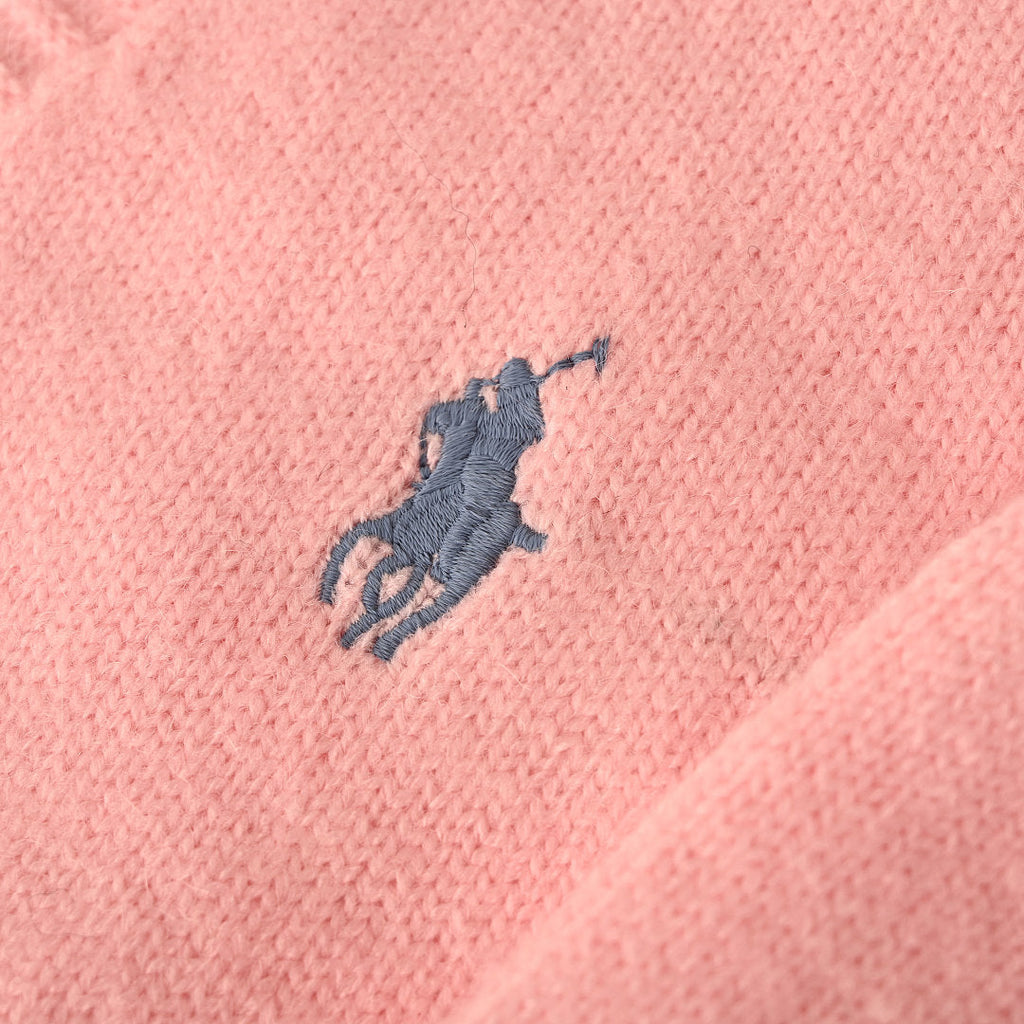 Ralph Lauren V-Neck Wool-Blend Knit Cardigan - Pink - view 9