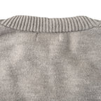 Ralph Lauren V-Neck Wool-Blend Knit Cardigan - Gray - view 6