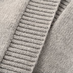 Ralph Lauren V-Neck Wool-Blend Knit Cardigan - Gray - view 8