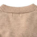 Ralph Lauren V-Neck Wool-Blend Knit Cardigan - Taupe - view 6