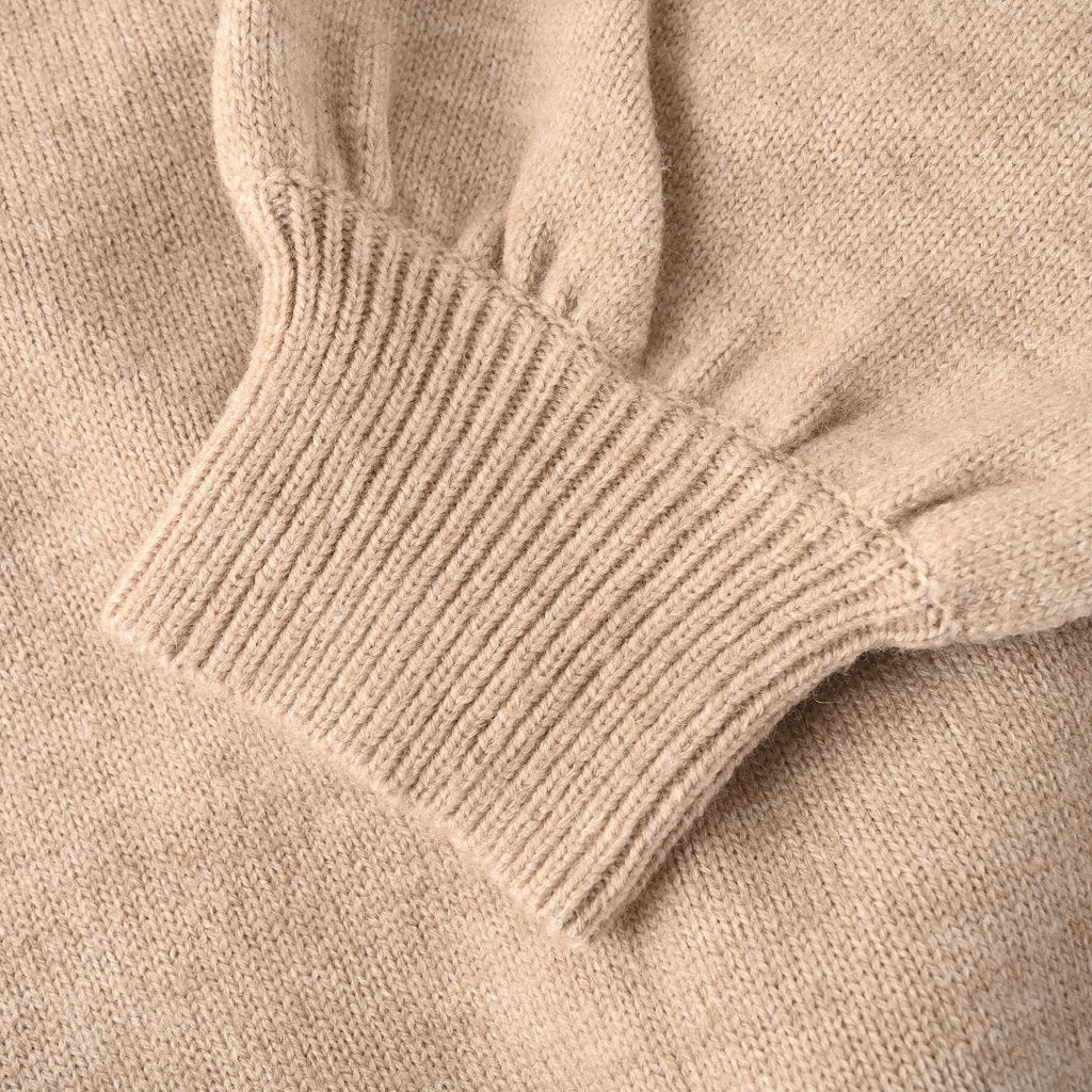 Ralph Lauren V-Neck Wool-Blend Knit Cardigan - Taupe - view 7
