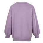 Ralph Lauren V-Neck Wool-Blend Knit Cardigan - Lavender - view 3
