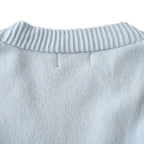 Ralph Lauren V-Neck Wool-Blend Knit Cardigan - Light Blue - view 6
