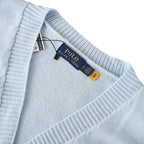 Ralph Lauren V-Neck Wool-Blend Knit Cardigan - Light Blue - view 10