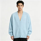 Ralph Lauren V-Neck Wool-Blend Knit Cardigan - Light Blue - view 17