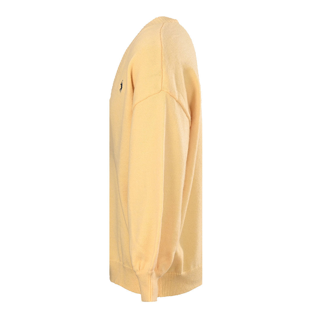 Ralph Lauren V-Neck Wool-Blend Knit Cardigan - Yellow - view 2