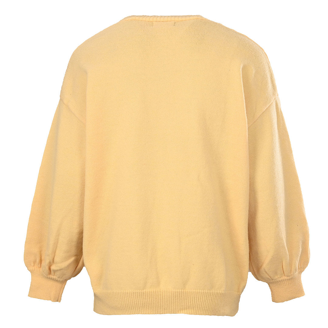 Ralph Lauren V-Neck Wool-Blend Knit Cardigan - Yellow - view 3