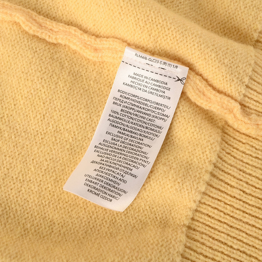 Ralph Lauren V-Neck Wool-Blend Knit Cardigan - Yellow - view 4
