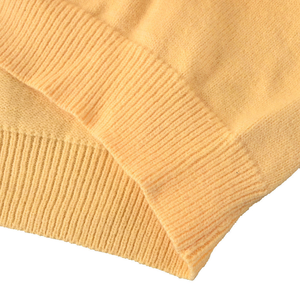 Ralph Lauren V-Neck Wool-Blend Knit Cardigan - Yellow - view 5