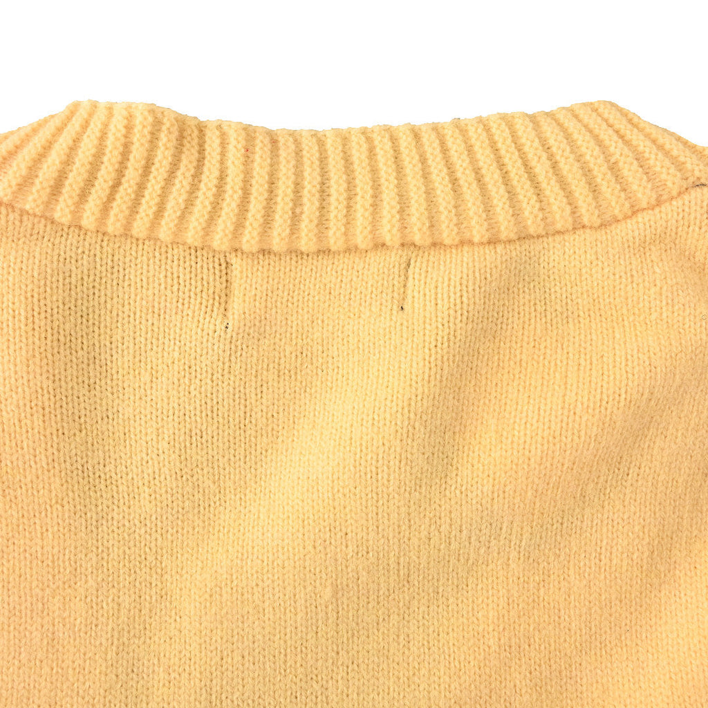 Ralph Lauren V-Neck Wool-Blend Knit Cardigan - Yellow - view 6