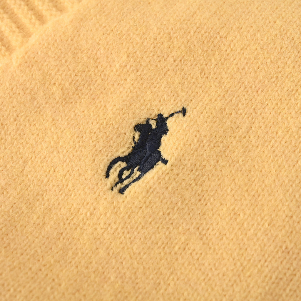 Ralph Lauren V-Neck Wool-Blend Knit Cardigan - Yellow - view 9