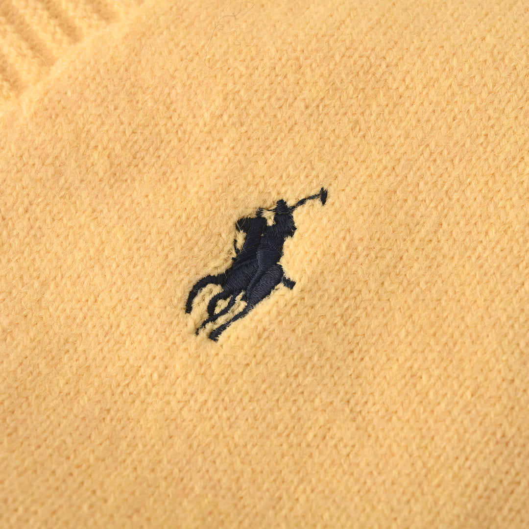 Ralph Lauren V-Neck Wool-Blend Knit Cardigan - Yellow - view 9