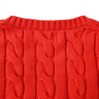 Ralph Lauren Cable-Knit Crewneck Sweater - Red - view 6