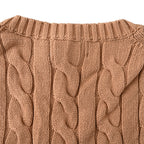 Ralph Lauren Cable-Knit Crewneck Sweater - Camel - view 6