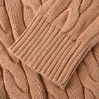 Ralph Lauren Cable-Knit Crewneck Sweater - Camel - view 7