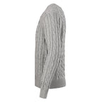 Ralph Lauren Cable-Knit Crewneck Sweater - Light Gray - view 2