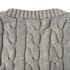 Ralph Lauren Cable-Knit Crewneck Sweater - Light Gray - view 6