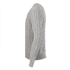 Ralph Lauren Cable-Knit Crewneck Sweater - Dark Gray - view 2