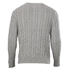Ralph Lauren Cable-Knit Crewneck Sweater - Dark Gray - view 3