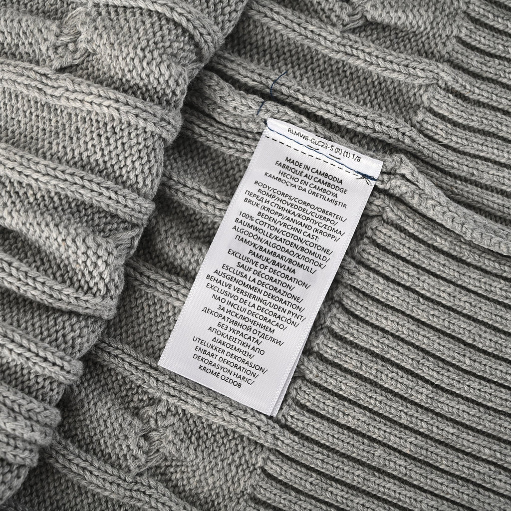 Ralph Lauren Cable-Knit Crewneck Sweater - Dark Gray - view 4