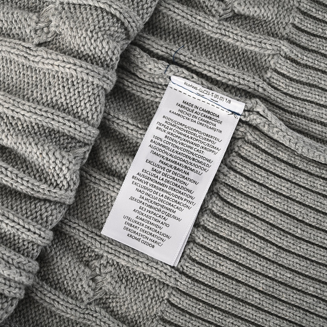 Ralph Lauren Cable-Knit Crewneck Sweater - Dark Gray - view 4