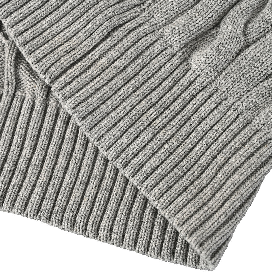 Ralph Lauren Cable-Knit Crewneck Sweater - Dark Gray - view 5