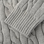 Ralph Lauren Cable-Knit Crewneck Sweater - Dark Gray - view 7