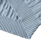 Ralph Lauren Cable-Knit Crewneck Sweater - Light Blue - view 5