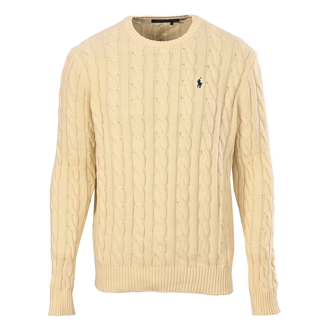 Ralph Lauren Cable-Knit Crewneck Sweater - Beige - view 1
