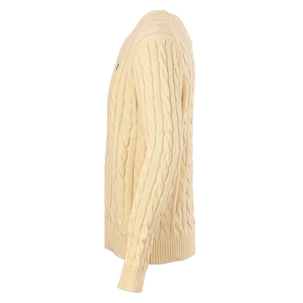 Ralph Lauren Cable-Knit Crewneck Sweater - Beige - view 2