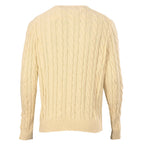 Ralph Lauren Cable-Knit Crewneck Sweater - Beige - view 3