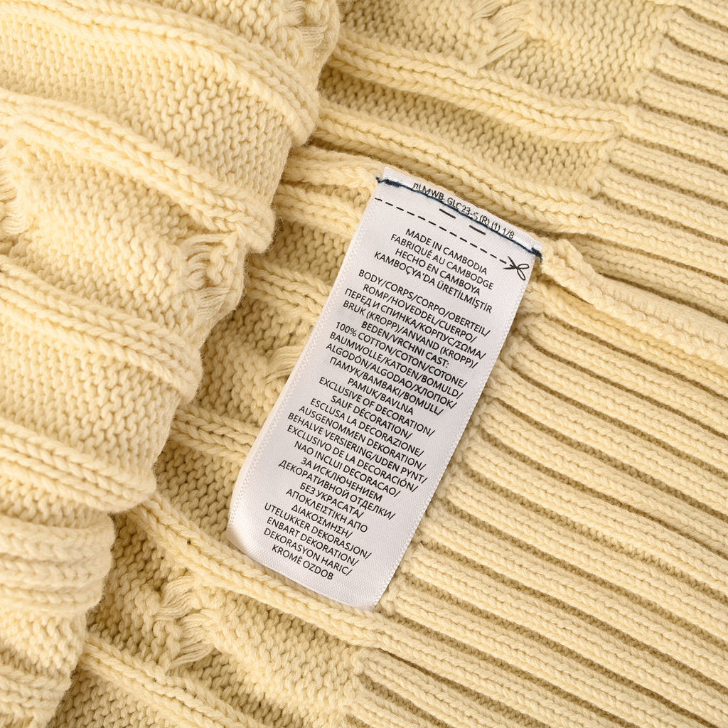 Ralph Lauren Cable-Knit Crewneck Sweater - Beige - view 4
