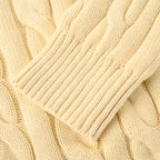 Ralph Lauren Cable-Knit Crewneck Sweater - Beige - view 7