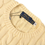 Ralph Lauren Cable-Knit Crewneck Sweater - Beige - view 9