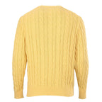 Ralph Lauren Cable-Knit Crewneck Sweater - Yellow - view 3