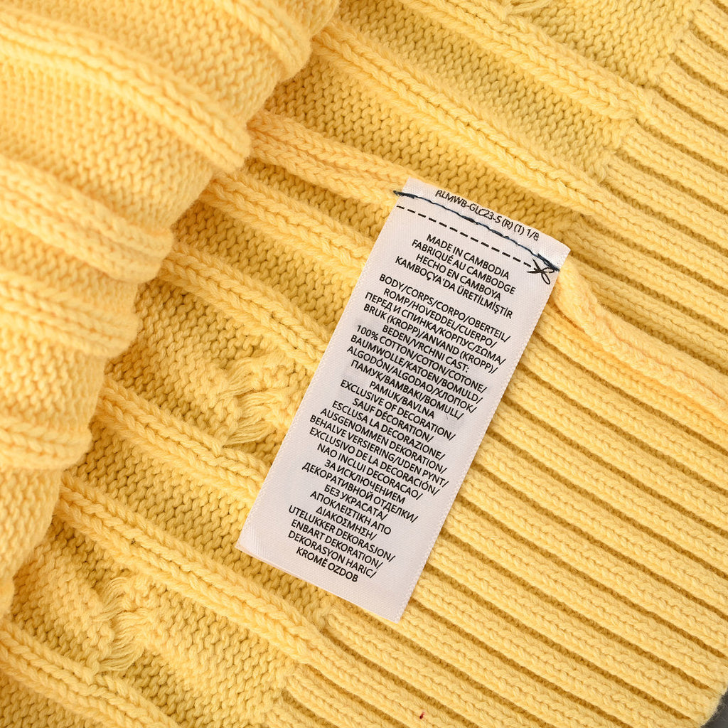 Ralph Lauren Cable-Knit Crewneck Sweater - Yellow - view 4