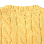 Ralph Lauren Cable-Knit Crewneck Sweater - Yellow - view 6