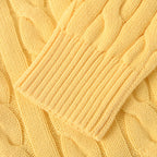 Ralph Lauren Cable-Knit Crewneck Sweater - Yellow - view 7