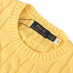 Ralph Lauren Cable-Knit Crewneck Sweater - Yellow - view 9