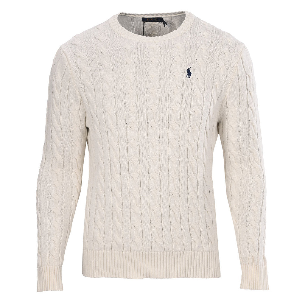Ralph Lauren Cable-Knit Crewneck Sweater - Ivory - view 1