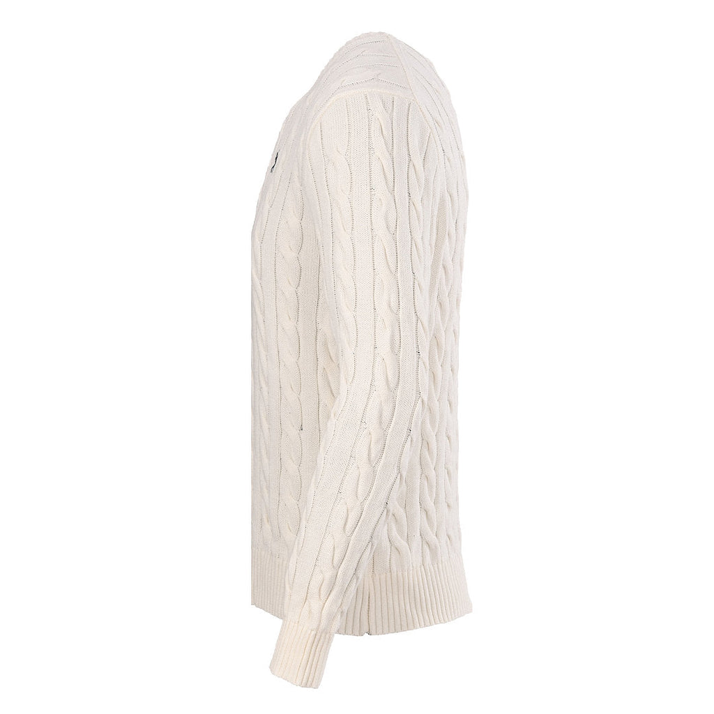 Ralph Lauren Cable-Knit Crewneck Sweater - Ivory - view 2