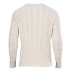 Ralph Lauren Cable-Knit Crewneck Sweater - Ivory - view 3