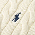 Ralph Lauren Cable-Knit Crewneck Sweater - Ivory - view 8