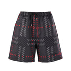 Burberry Pixel Check Wool-Blend Harrington Shorts