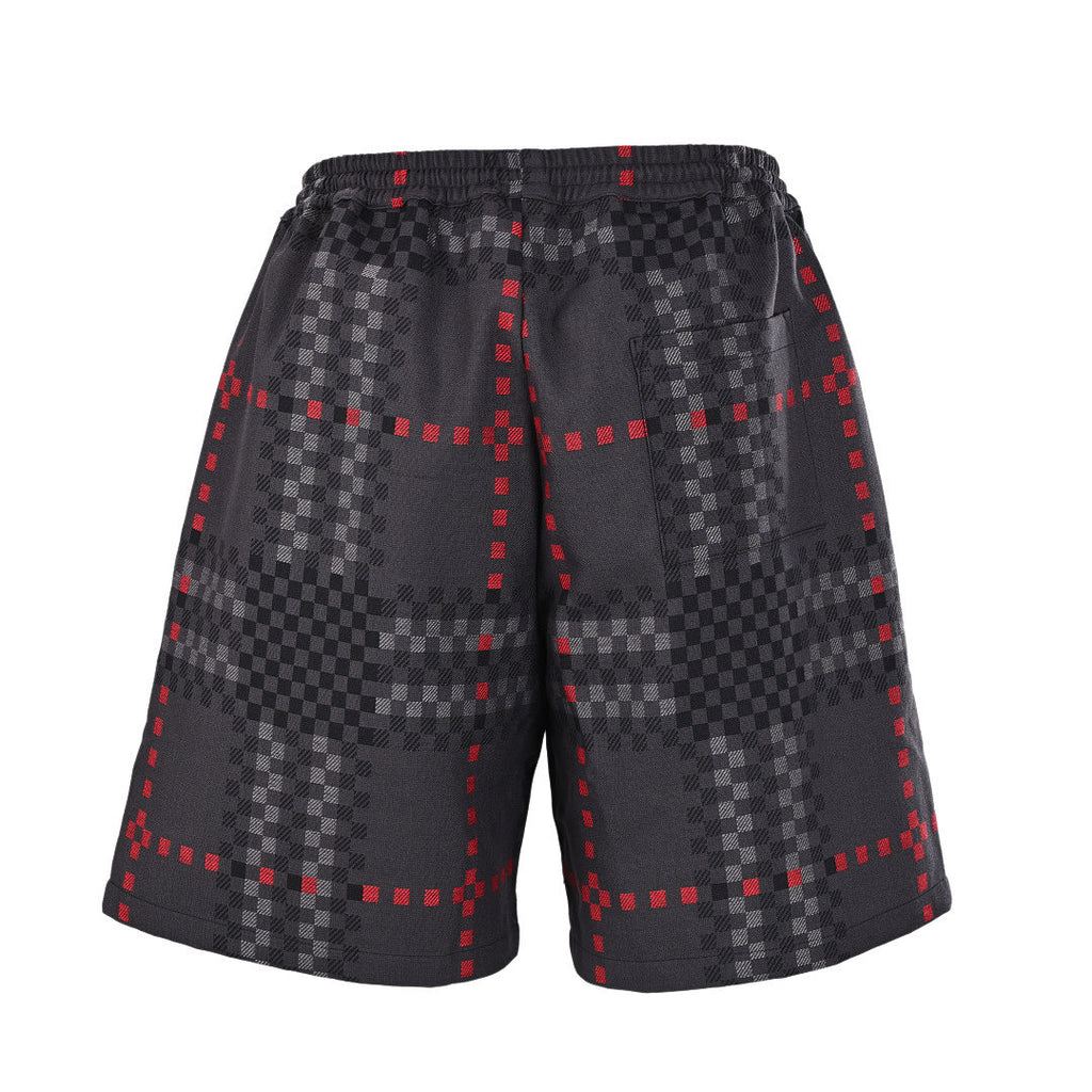 Burberry Pixel Check Wool-Blend Harrington Shorts