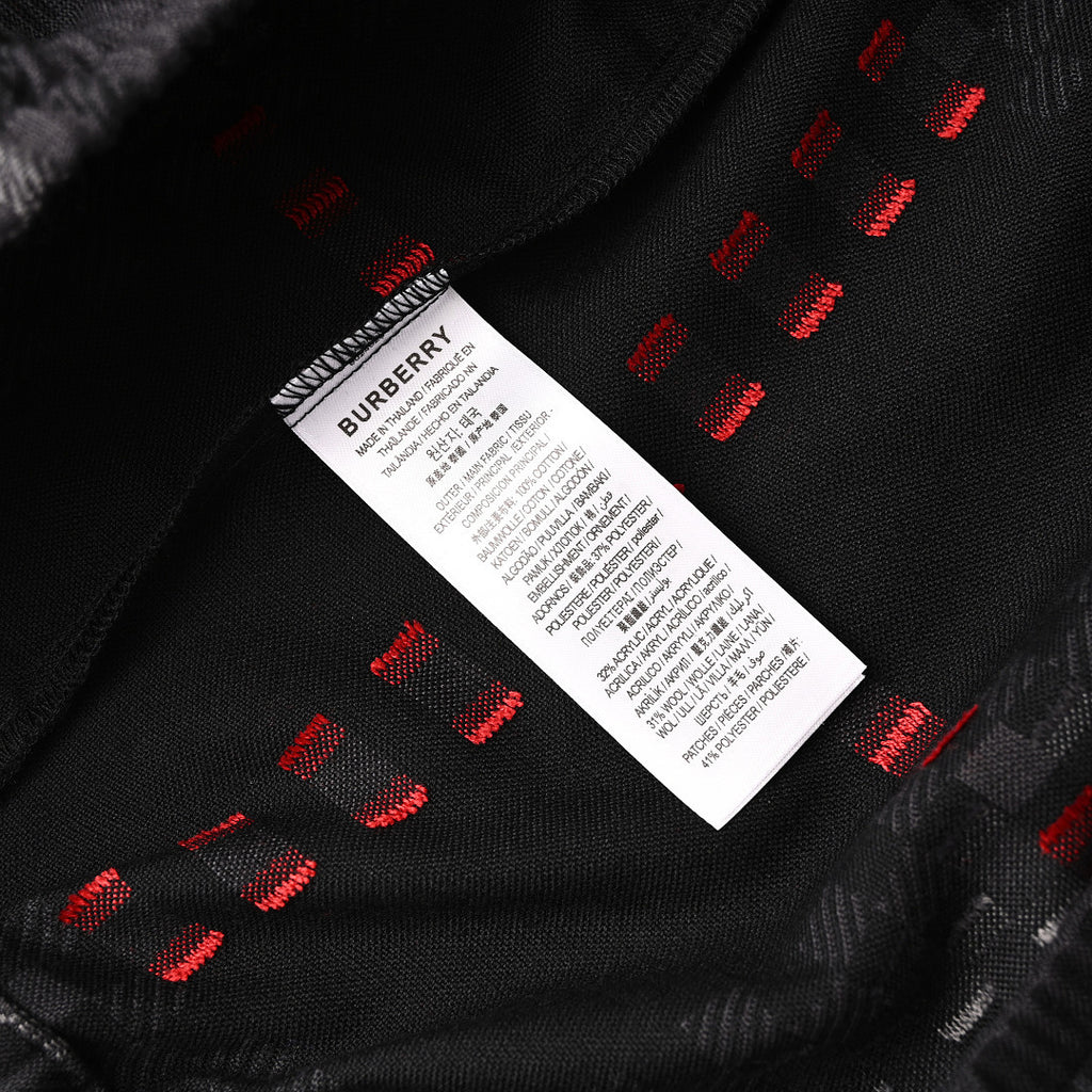 Burberry Pixel Check Wool-Blend Harrington Shorts