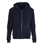 Louis Vuitton Monogram Terry Zip Hoodie — Navy