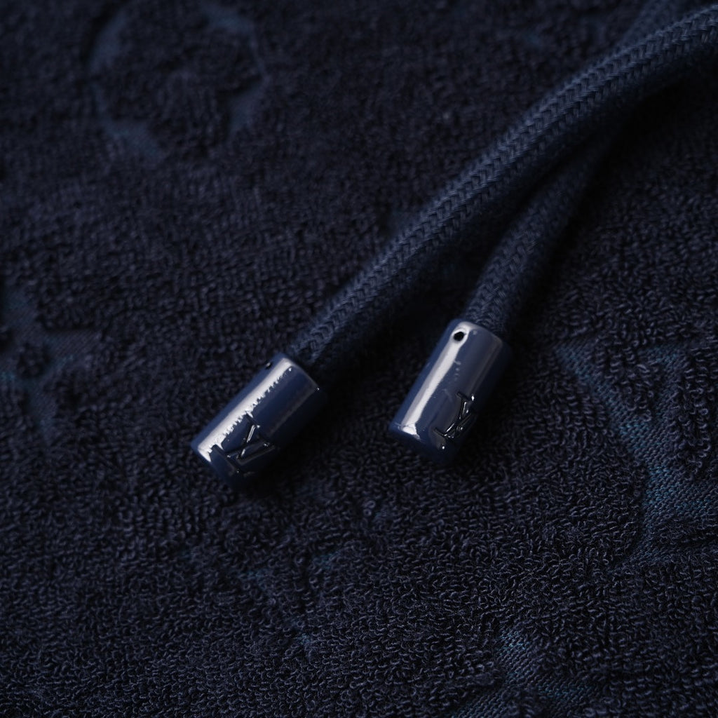 Louis Vuitton Monogram Terry Zip Hoodie — Navy
