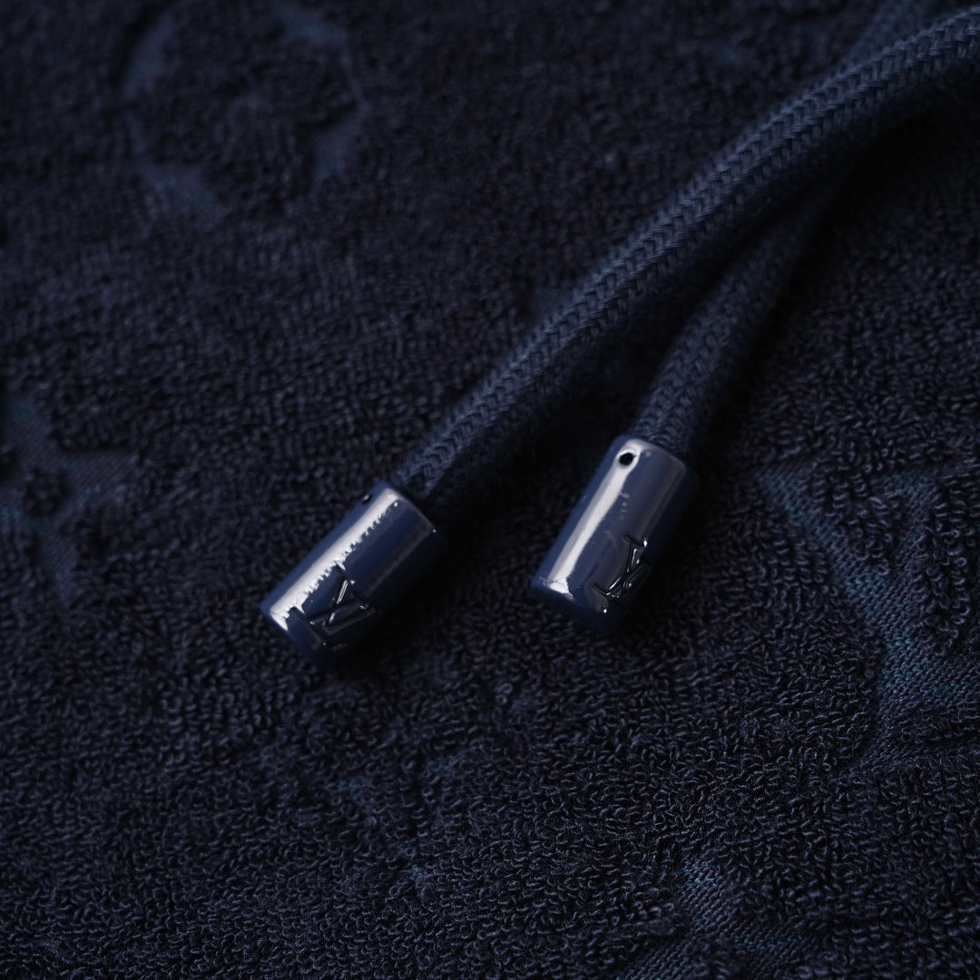 Louis Vuitton Monogram Terry Zip Hoodie — Navy